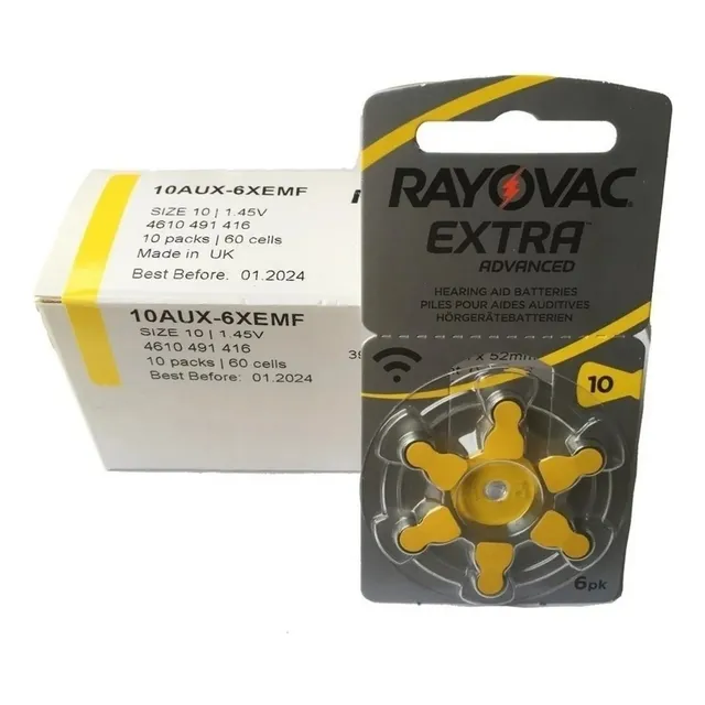 60 Pilas 10 Rayovac Auditiva Extra Advanced