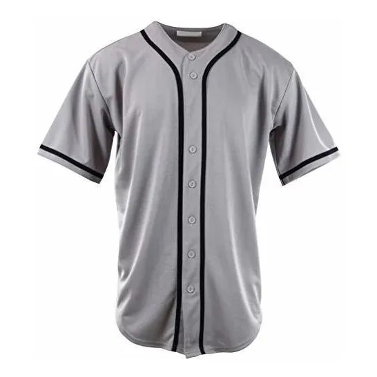 Elijaapparel Mens Plain Solid Color Baseball Jersey Hkjfl