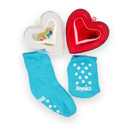 Medias Bebes Niños Corazón Regalo Perfecto Babyshower 2 Par