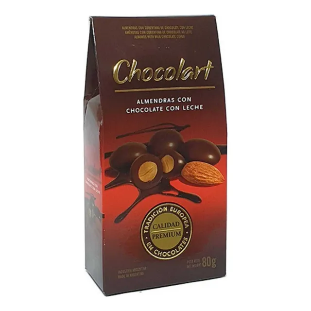 Bombon De Almendras De Chocolate Con Leche X80gr