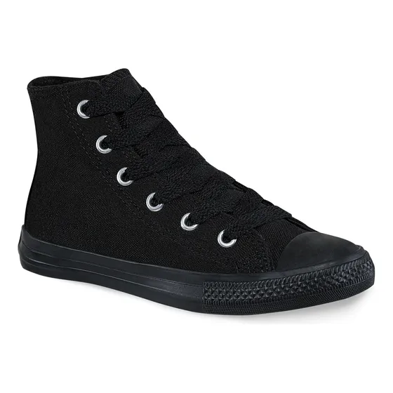 Tenis Discovery Alto Negro-negro Unisex Croydon