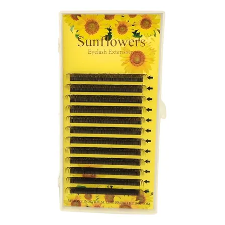 Cílios Marrom Yy Sunflowers Vol Brasileiro Tamanho Único Mix Marrom D 8.14 Mm 0.07 Mm