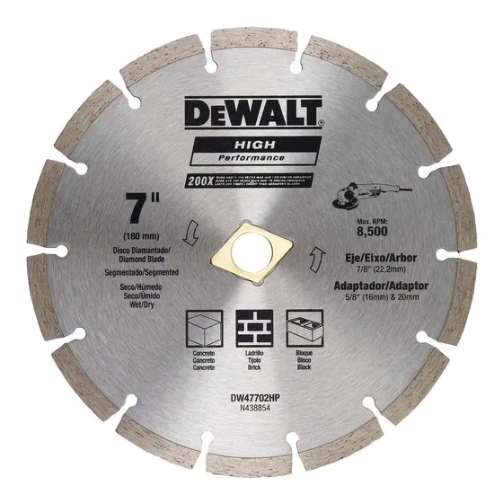 Disco Diamantado Segmentado 7  Dw47702hp Dewalt