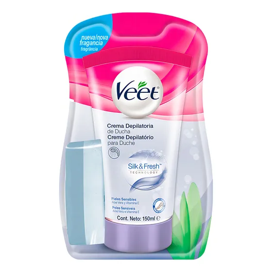 Crema depilatoria Veet Skill & Fresh corporal de ducha piel sensible 150 ml 147 g
