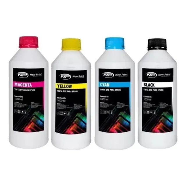 Tinta Litro Universal Kit X4, Para Ep, Can, Brot, Hh 1000ml