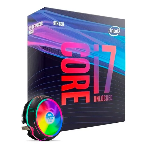 Processador Gamer Intel Core I7-9700kf 8 Core 4.9ghz+ Cooler