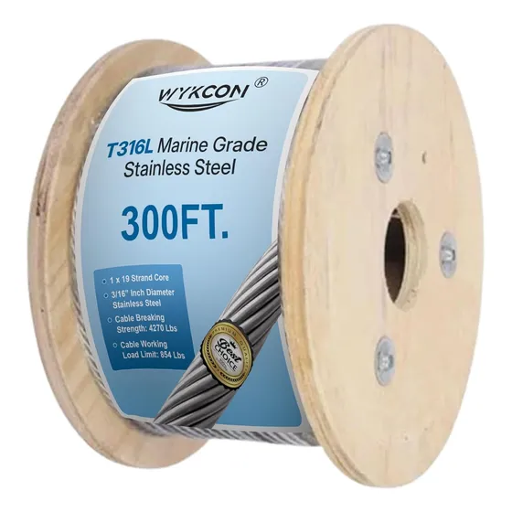 Cuerda De Alambre De Acero Inoxidable 316l  300 Pies  Bara