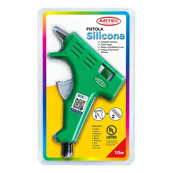 Pistola De Silicona Artel Con 2 Barras