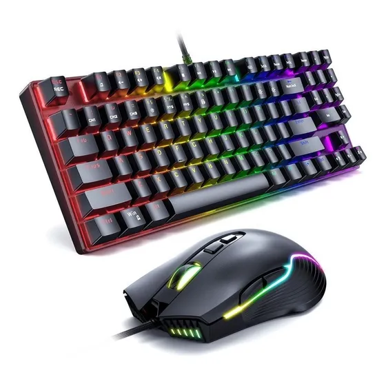 Mouse Gamer Teclado Mecanico Y Mouse Onikuma 6 Botones