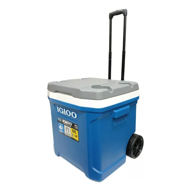 Cava Igloo Roller 60qt  Ruedas Y Porta Vasos