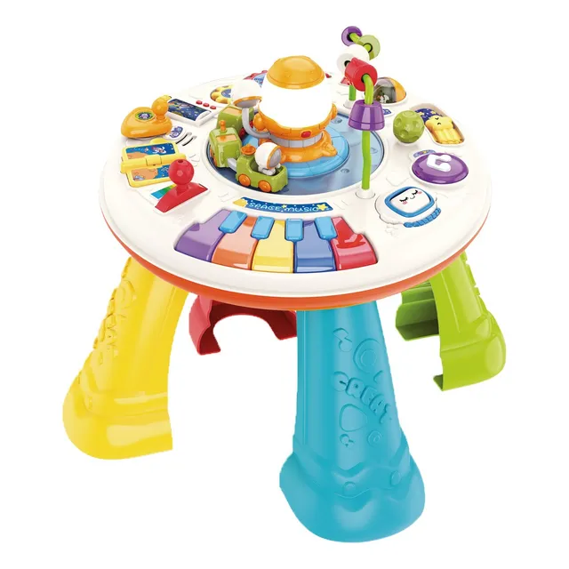 Mesa De Actividades Didáctica Bebés Luces Y Sonidos 2 En 1