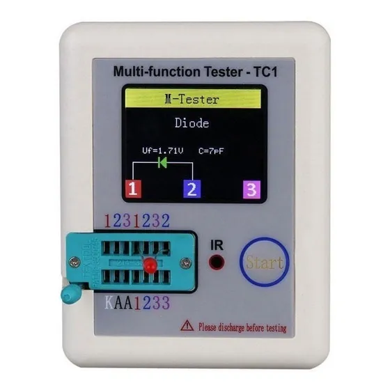 Tester Probador Componentes Tc1 - Capacitores Esr Capacheck