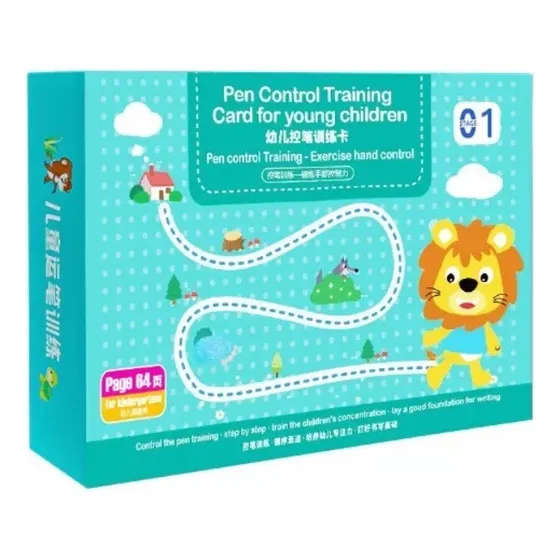 Livro De Treinamento Infantil Magic Notebook Caneta Apagável