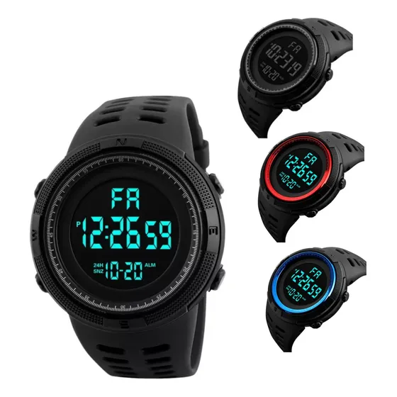 Reloj Digital Deportivo Con Gran Dial Impermeable