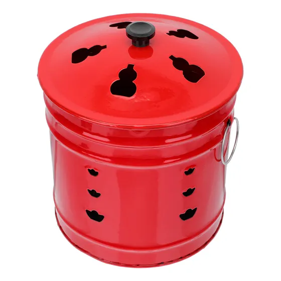 Cubo De Basura Para Exteriores En Forma De Cubo Dorado De Ac