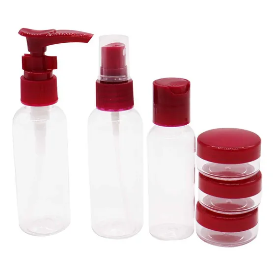 Set De Viaje Ducha Frascos En Neceser Cuidado Personal Qq289