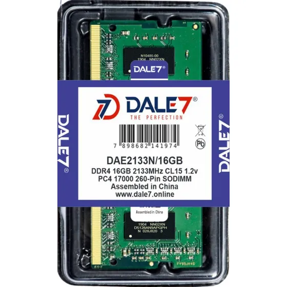 Memória Dale7 Ddr4 16gb 2133 Mhz Notebook 1.2v Kit C/01 