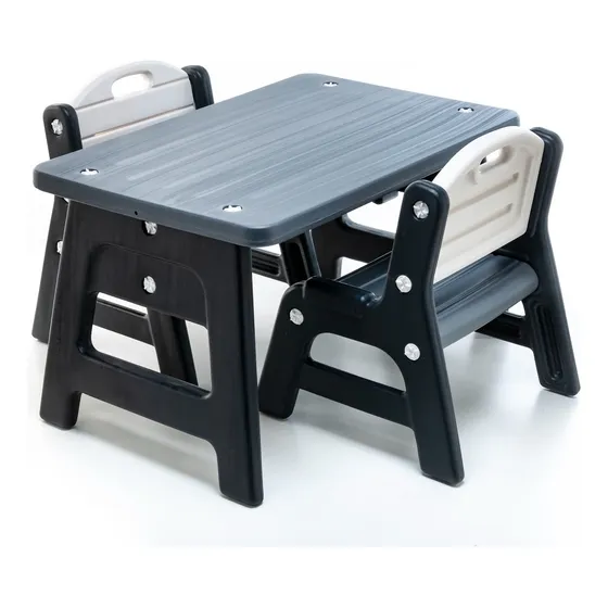 Mesa Infantil + 2 Sillas Pvc Rodacross Sillita Mesita Niños