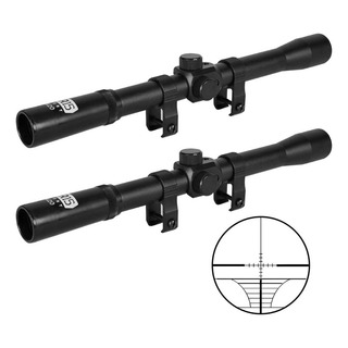 Luneta Carabina Pressao Airsoft 4x20 Ar15 Sport 11mm 2unid Luneta Carabina Pressao Airsoft 4x20 Ar15 Sport 11mm 2unid