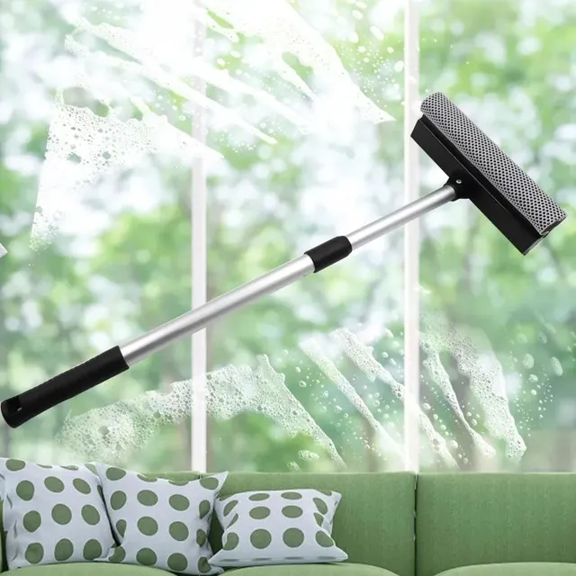 Haragán Extensible 93 Cm Limpia Vidrios Ventanas 25 Cm Ancho