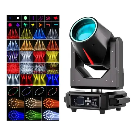 Faro Móvil Con Haz Led De 380 W, Equipo De Dj Dmx Con Haz De