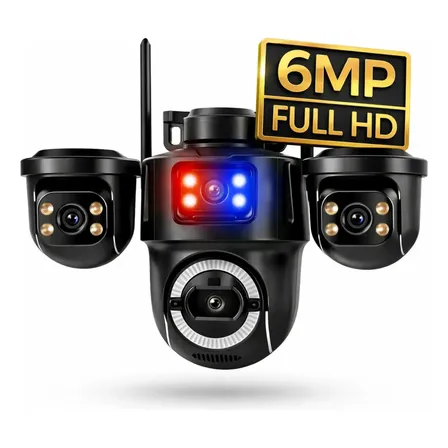 Câmera Wifi Full Hd 3lens Icsee Com Áudio E Detecção Preto Preto