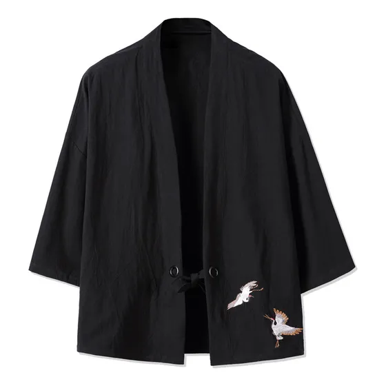 Yukata Bordada En Kimono Japonés Para Hombre