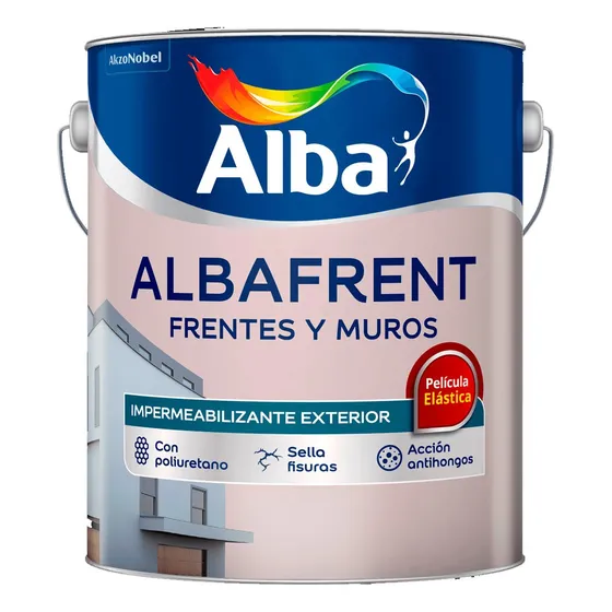Albafrent Frentes Y Muros Blanco 20 Lts  Pintureria Miguel