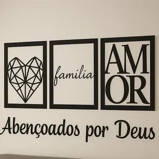 Suacom Visual Quadros Familia Frase Abençoados