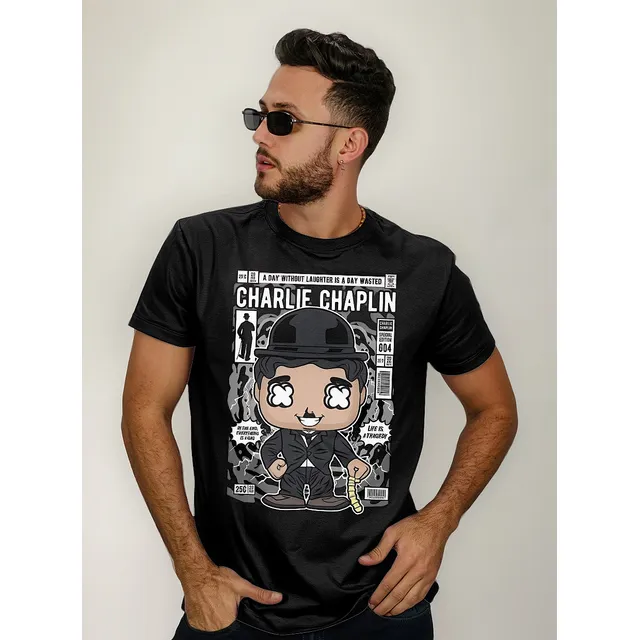 Remera Charles Chaplin Funko Cine Clásico