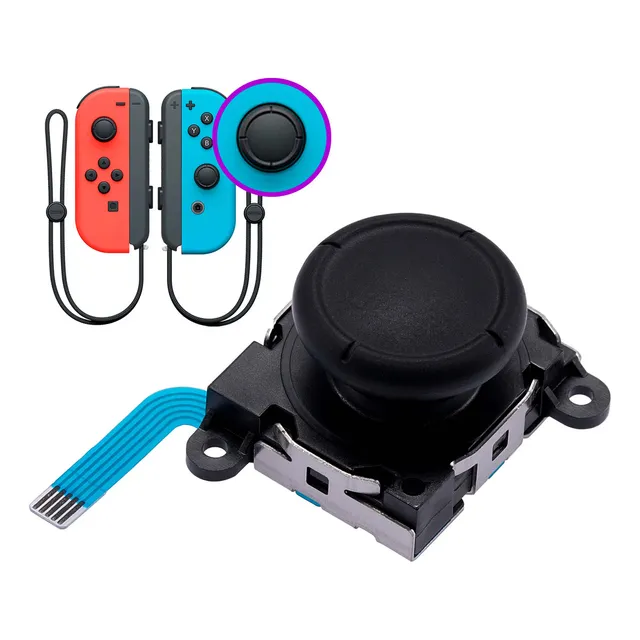 Analogico Stick Repuesto Compatible Nintendo Switch Dehuka Color Negro