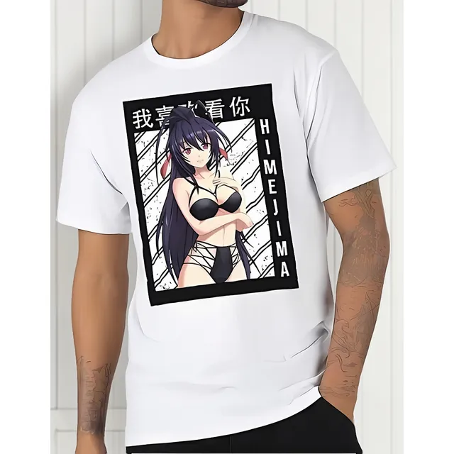 Camiseta Manga Corta Anime High School Dxd Akeno