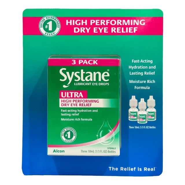 Systane Gotas Lubricantes Oculares Ultra Lubricant Eye Drops 3 Botes De 10 Ml 3 Pack