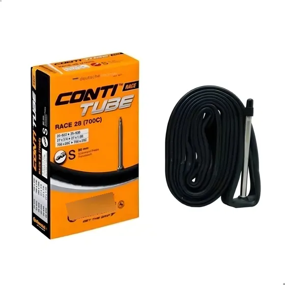Cámara de aire Presta Continental con boquilla fina de 80 mm, 700 x 18/25