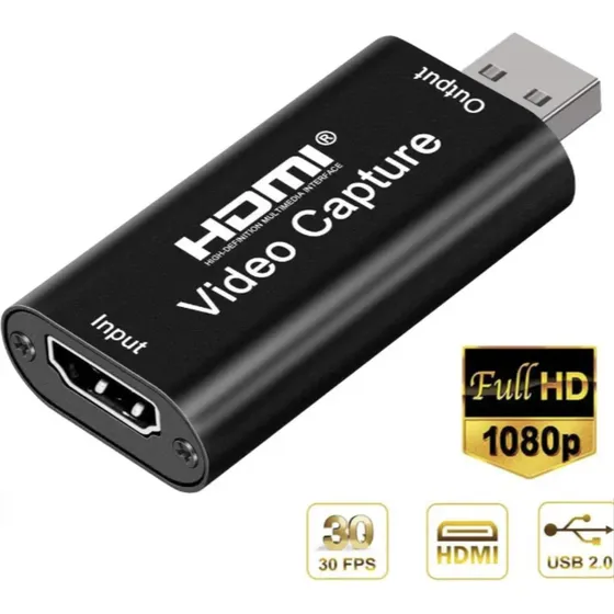 Capturadora De Video Audio Hdmi A Usb 1080p Hd 4k Pc Ps4