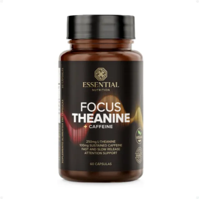 Focus Theanine + Caffeine 60caps Essential - Teanina Cafeina