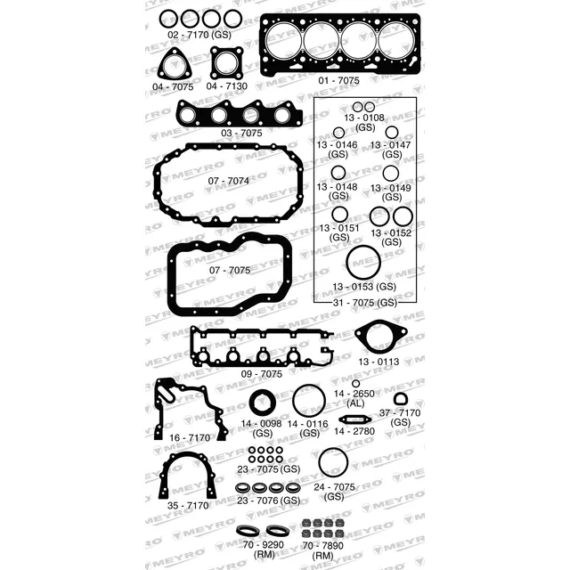 Juego Completo Juntas + Retenes Vw Gol Trend Voyage 1.6 8v