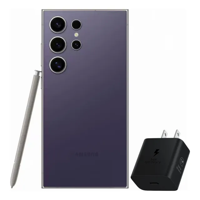 Samsung Galaxy S24 Ultra 512gb 12ram Titanium Violeta + Power Adapter Samsung 25w