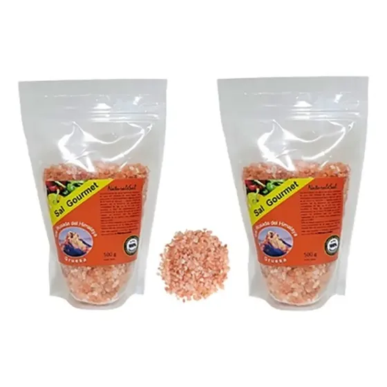 Sal Rosada Himalaya Gruesa Pack 2 Bolsas 500g. 1k.res Seremi