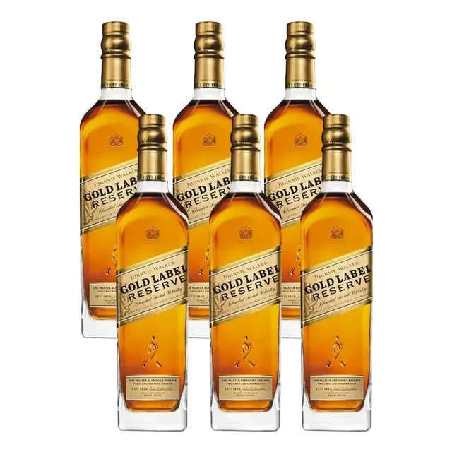 Caja De 6 Whisky Gold Label 750 Ml