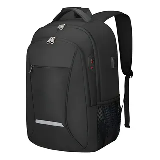 Mochila Viaje Genérica Para Portátil De 15.6´´ Ypm0930 Puerto Usb Color Negro 35l