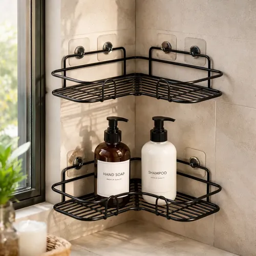 Zx Shower Rack Storage Rack Water Bottle Corner Rack | MercadoLivre