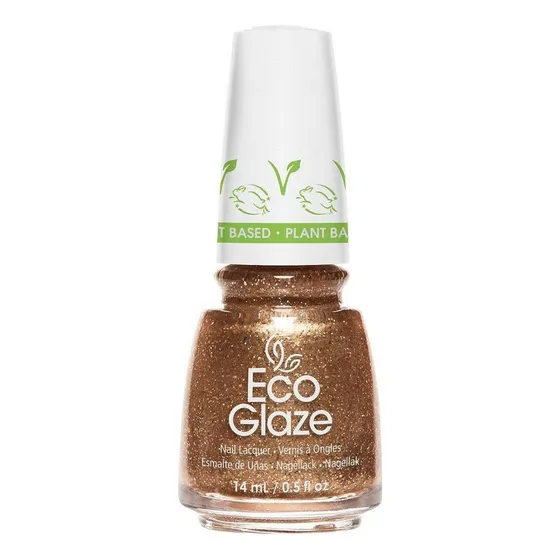 Esmalte De Uñas China Glaze Dorado Con Glitter Brilloso 14ml