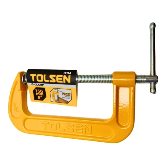 Prensa Sargento Tipo G 6 150mm Sujeción Carpintería Tolsen