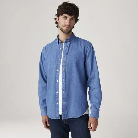 Camisa Levi's® Authentic Button Down Lavagem Média Lb0050151