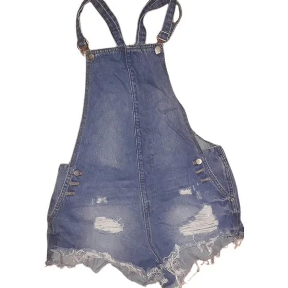Enterito  De Jean Dama De Usa - Talle S Short Jean Roturas