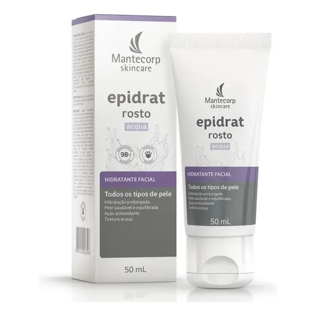 Hidratante Facial Epidrat Acqua 50ml Mantecorp Skincare Todo Tipo De Pele Dia/noite