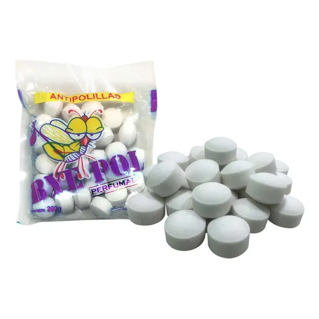 Naftalina Perfumada Bolitas Blancas Antipolillas  200gr