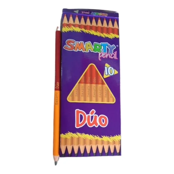 Lápiz Dúo Triangular C/10 Piezas Smarty