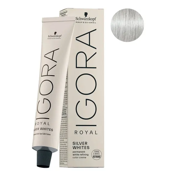 Tinta Permanente Schwarzkopf Igora Silver Whites Silver 60gr